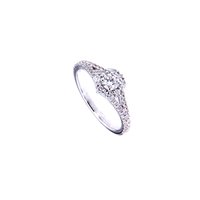 Ring Crivelli Woman Classic in White Gold Diamante 035-VR26736 0.67 G VS